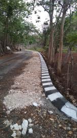 Pembangunan Talud Jalan selesai
